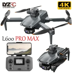 L600 PRO MAX GPS 4K 3-Axis PTZ Drone Professional HD Dual Camera Obstacle Avoidance Brushless Motor 5G WIFI RC Quadcopter Toys
