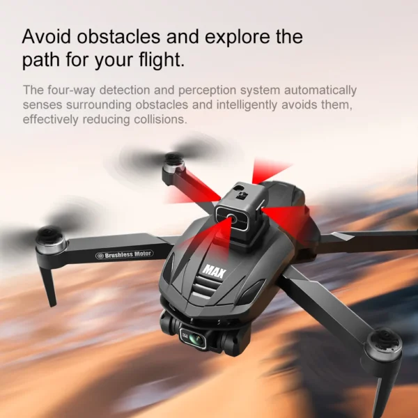 V168 MAX GPS Drone Remote Control With Screen Brushless Aerial Photography Intelligent Obstacle Avoidance Quadcopter RC Aircraft - Image 4