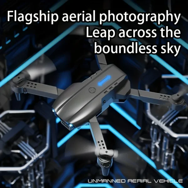 E99 Foldable RC Drone with Dual 8K Cameras, Ideal for Beginners and Adults,  USB Rechargeable Battery, Perfect Gift for Holidays - Image 4