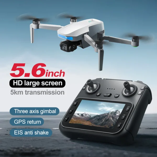 Professional high-end drone GPS screen control three-axis gimbal aerial photography ultra clear digital relay image transmission - Image 2