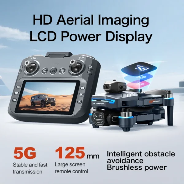 Profesional GT8 Drone 6K HD Dual Camera With Screen FPV WIFI Rc Brushless Motor Obstacle Avoidance Rc Quadcopter - Image 5