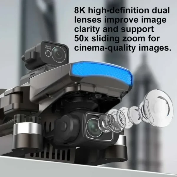 W10 Drone with 4.5 Inch Screen 3-Axis Anti-shake Gimbal Drones 4K Aerial Brushless RC Quadcopter 5G GPS 8K HD Cameras EIS Dron - Image 3