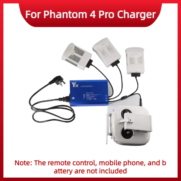 New Phantom 4 Pro Charger and 4-in-1 Battery Butler Nanny are available for the Phantom 4 full range of drone flight accessories