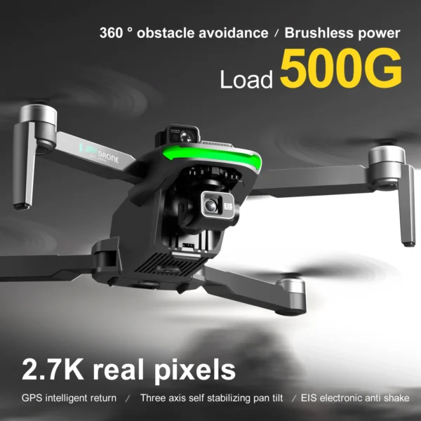 S155/S135 Pro GPS Drone 4k HD Camera Aerial Photography FPV 3-axis Anti-shake Gimbal Brushless Motor Obstacle Avoidance Toys - Image 2