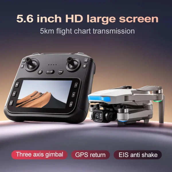 Professional high-end drone GPS screen control three-axis gimbal aerial photography ultra clear digital relay image transmission - Image 3