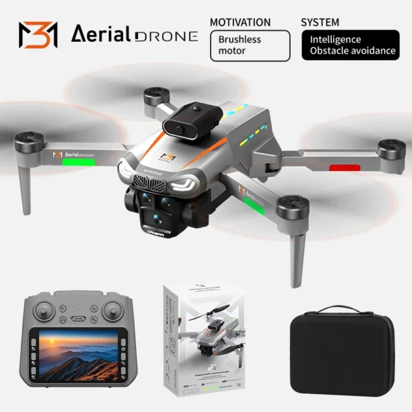 Professional M3 Drone 8K Camera RC Screen WIFI FPV Dron Obstacle Avoidance Brushless Motor Altitude Headless Mode RC Quadcopter