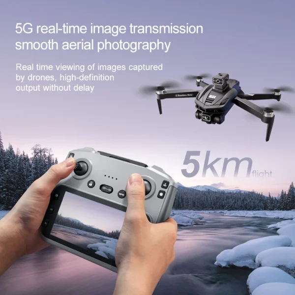 2025 Mini Drone 8K Professional HD Dual Cameras V168 Max Foldable Outdoor Drones Long Range WIFI FPV App RC Control Portable - Image 4