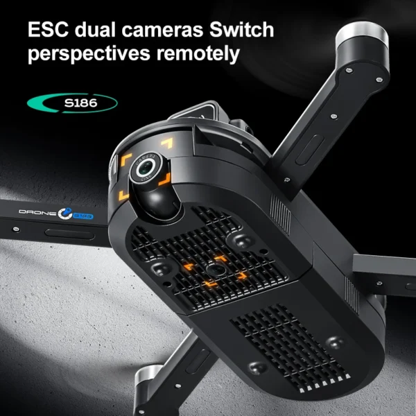 2025 New S186 Drone 8K Professional 5G GPS HD Dual Camera Photography Brushless Foldable Large Screen RC Quadcopter Boy Toy Gift - Image 6