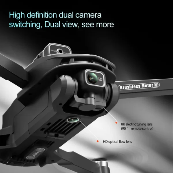 V168 MAX PRO Drone GPS Automatic Return 8K Professional With HD Camera 5G WIFI FPV Brushless RC Quadcopter Obstacle Avoidance - Image 2