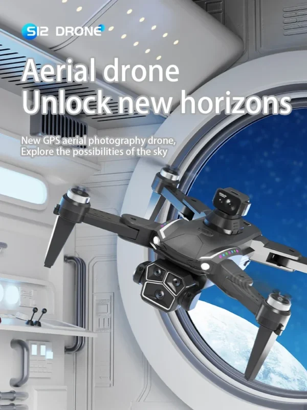 XIAOMI MIJIA S12 Drone RC Aerial Drones 8K 5G Professional GPS HD Camera 4.3inch large screen remote control Foldable quadcopter - Image 2