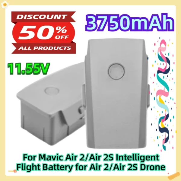 For Mavic Air 2/Air 2S Intelligent Flight Battery for Air 2/Air 2S Drone 3750mAh 11.55V