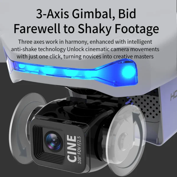 X40 GPS Drone Professional 8K Camera 3-axis Gimbal Aerial FPV Brush Avoiding Obstacle with Screen Remote Control Folding Drones - Image 4