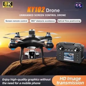 KY102 Remote Control Drone 8K HD Dual Camera Aerial Brushless Motor 360 Obstacle Avoidance RC Quadcopter Toy For Kid And Adults