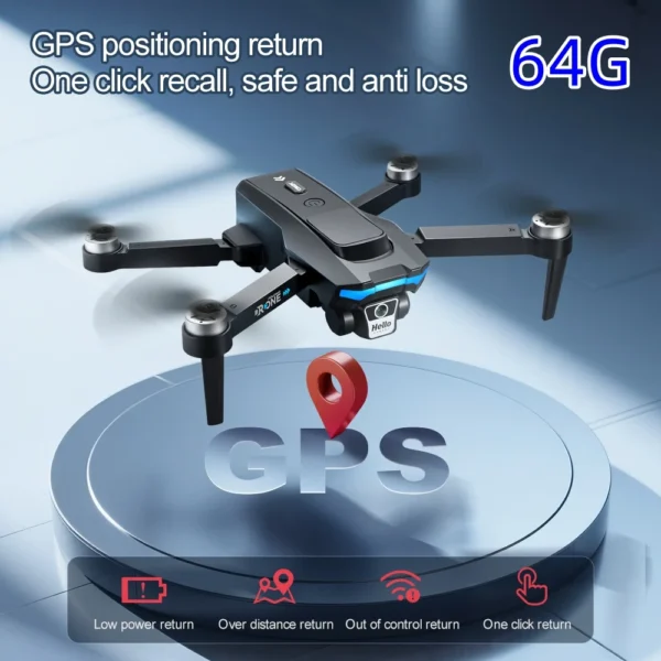 F208 PRO Drone 4K Profesional HD 2-Axis Gimbal GPS 5G WiFi 1KM RC Distance FPV Dron Brushless Quadcopter - Image 5