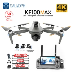 KF100 MAX GPS Professional Drone With 4K HD Camera Screen Remote 3 Axis Gimbal Obstacle Avoidance FPV Brushless RC Quadcopter