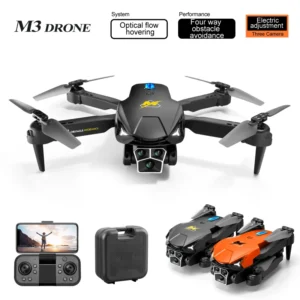 KOXIDA M3 drone 4K triple camera WIFI optical flow positioning obstacle avoidance folding aerial photography drone