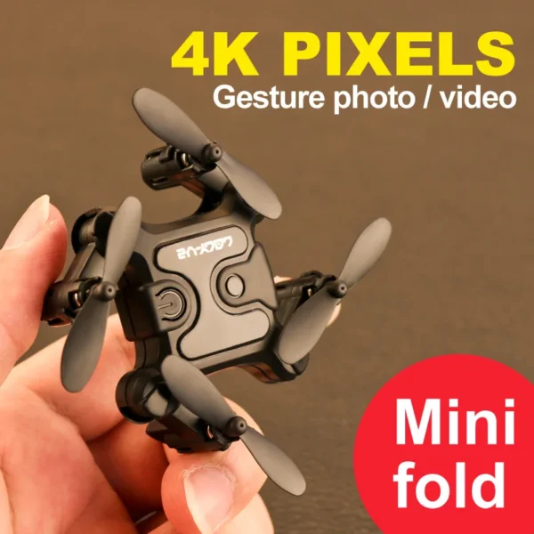 New Mini Drone V2 4K 1080P HD Camera WiFi Fpv Air Pressure Altitude Hold Foldable Quadcopter RC Drone Kid Toy GIft - Image 2