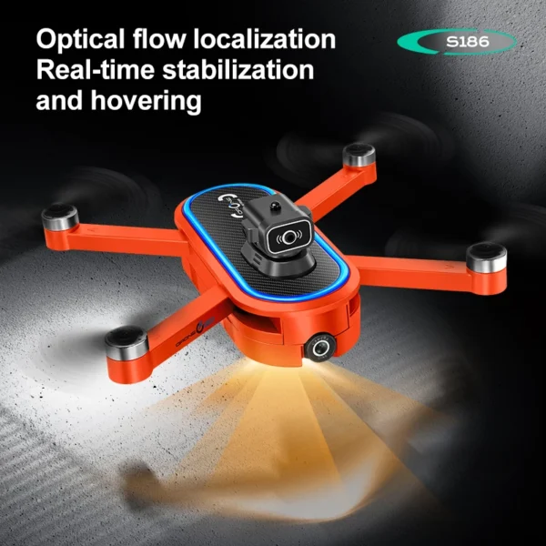 2025 New S186 Drone 8K Professional 5G GPS HD Dual Camera Photography Brushless Foldable Large Screen RC Quadcopter Boy Toy Gift - Image 4