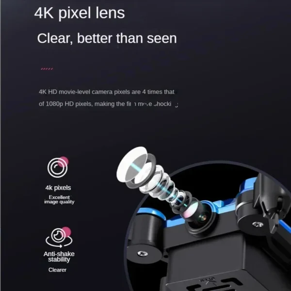 802 Mini Drone 4K 1080P HD Camera WiFi Fpv Air Pressure Altitude Hold Professional Foldable Quadcopter RC Drone Kid Toys GIft - Image 2