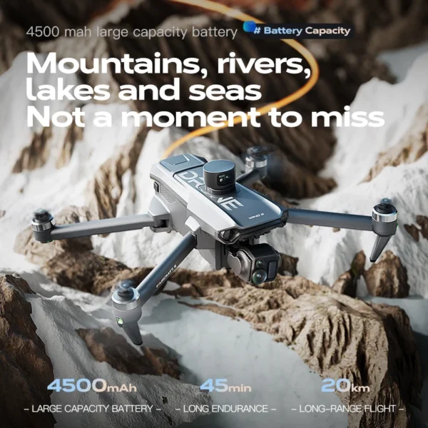 2025 New Wing 6 Screen Controlled Version Drone 8K Camera Brushless Motor Obstacle Avoidance Foldable Quadcopter Dron RC Toys - Image 2
