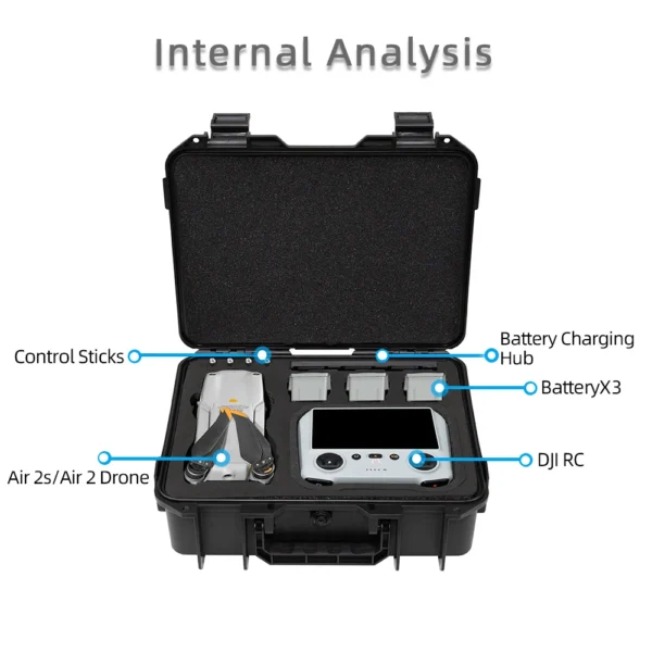 For DJI Air2/2s Portable Storage Bag Shoulder Travel Carring Case with Band Handheld Case For Air2/2s Drone Accessories - Image 3