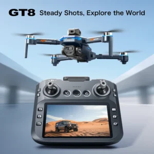 Profesional GT8 Drone 6K HD Dual Camera With Screen FPV WIFI Rc Brushless Motor Obstacle Avoidance Rc Quadcopter