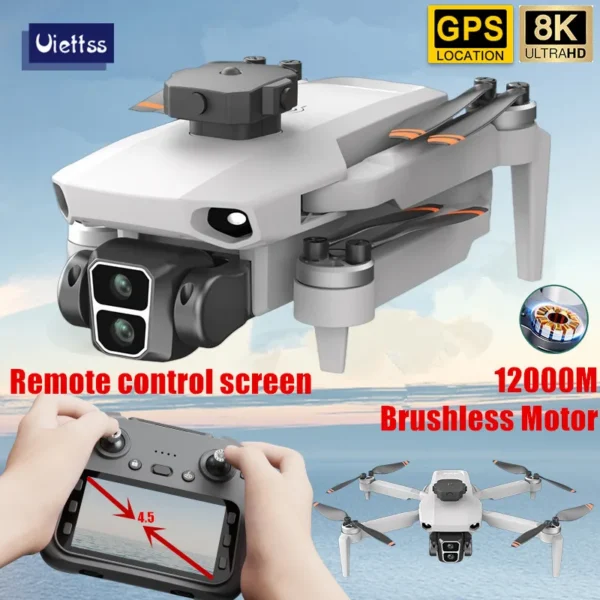 Profesional L106/L106-1 MAX GPS Drone 8K HD Screen Rc 5G FPV Camera Quadcopter Brushless Motor RC Mini Dron for Children Toys