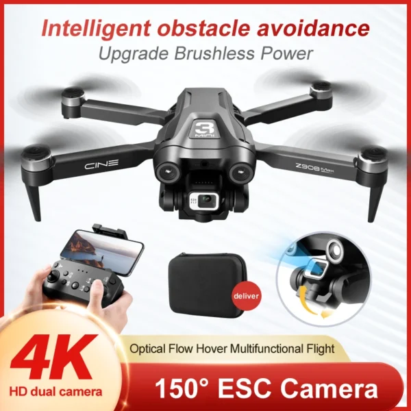 Xiaomi Drone Z908 Pro Max 8K Dual Lens ESC Professional WIFI GPS Brushless Motor Aerial Photography FPV Folding RC Quadcopter - Image 6