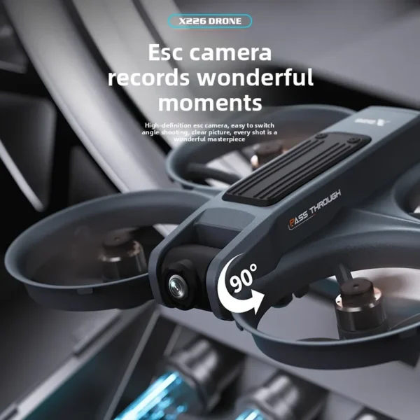 New X226 Drone Crossing with Screen No Need for Mobile Phone Aerial Photography High-definition Professional Optical Flow - Image 2
