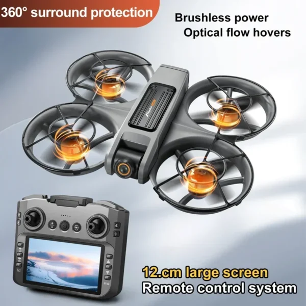 S156 Remote Control Crossing Drone Aerial Vehicle with Display Screen Four Axis Optical Flow Remote Control Aircraft Large Size - Image 5