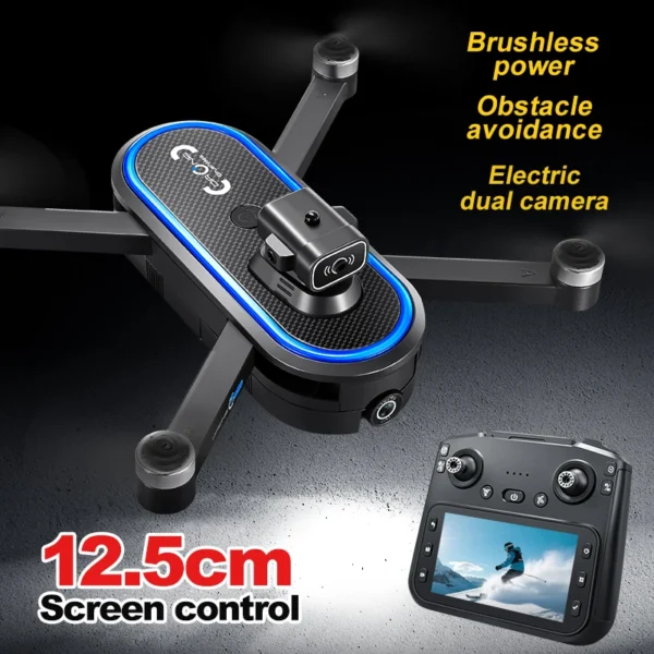 2025 New S186 Drone 8K Professional 5G GPS HD Dual Camera Photography Brushless Foldable Large Screen RC Quadcopter Boy Toy Gift - Image 3