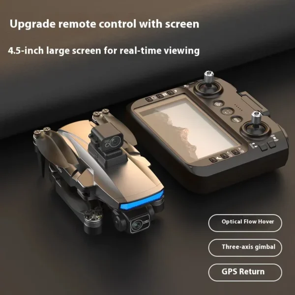 W10 Drone with 4.5 Inch Screen 3-Axis Anti-shake Gimbal Drones 4K Aerial Brushless RC Quadcopter 5G GPS 8K HD Cameras EIS Dron - Image 6