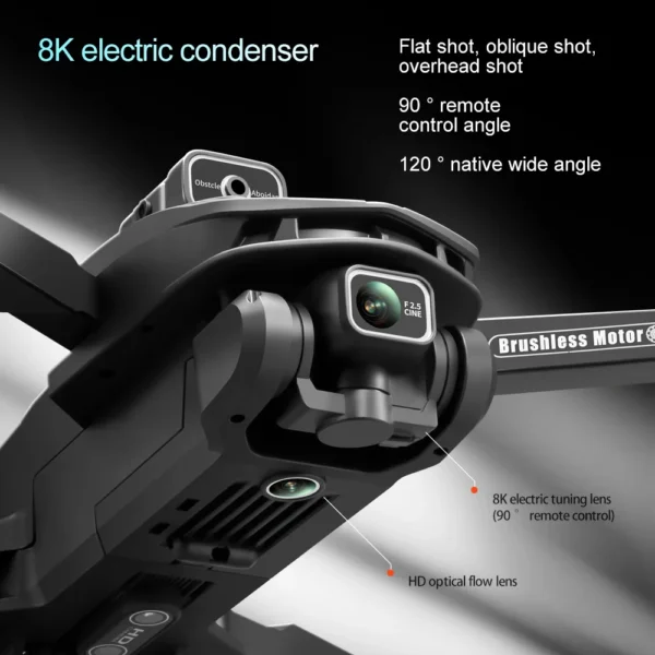 V168 MAX GPS Drone Remote Control With Screen Brushless Aerial Photography Intelligent Obstacle Avoidance Quadcopter RC Aircraft - Image 3