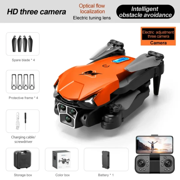 KOXIDA M3 drone 4K triple camera WIFI optical flow positioning obstacle avoidance folding aerial photography drone - Image 5