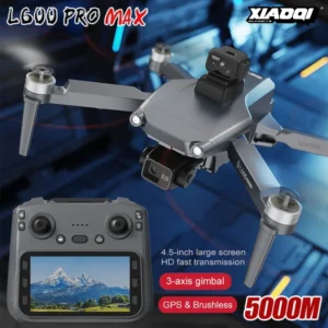 NEW L600 PRO MAX Drone with Large Screen 3-Axis Gimbal 5G GPS 8K HD EIS Camera Obstacle Avoidance Brushless FPV RC Quadcopter