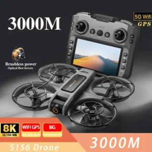 S156 Remote Control Crossing Drone Aerial Vehicle with Display Screen Four Axis Optical Flow Remote Control Aircraft Large Size